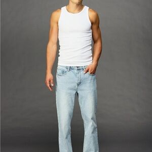 RSQ Men’s Slim Straight Blue Denim Jeans, 28x32